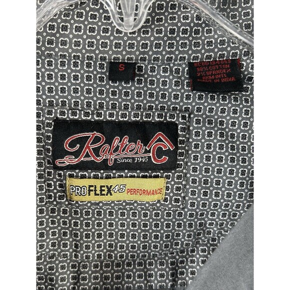 Rafter C Shirt Men’s S Gray Stretch Pro Flex 45 Performance Western - Picture 7 of 7